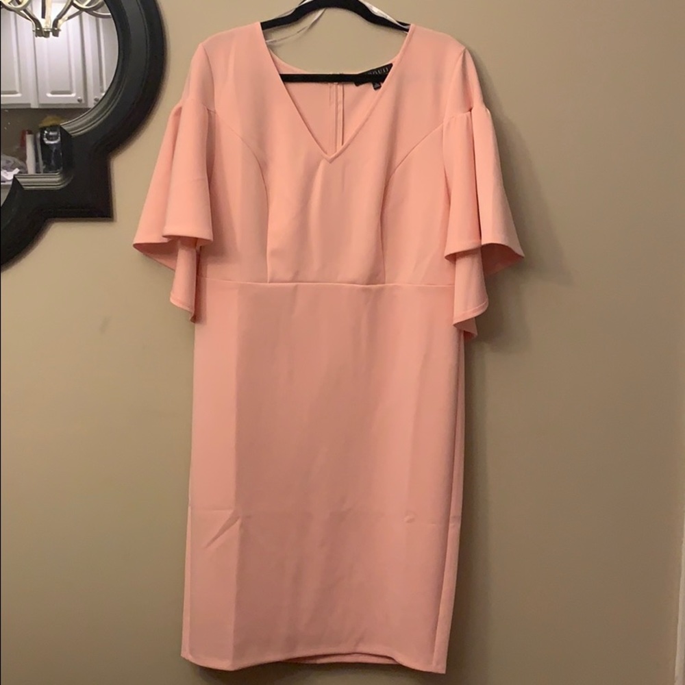 NWT!  Eloquii Ruffle Cape Dress, size 16